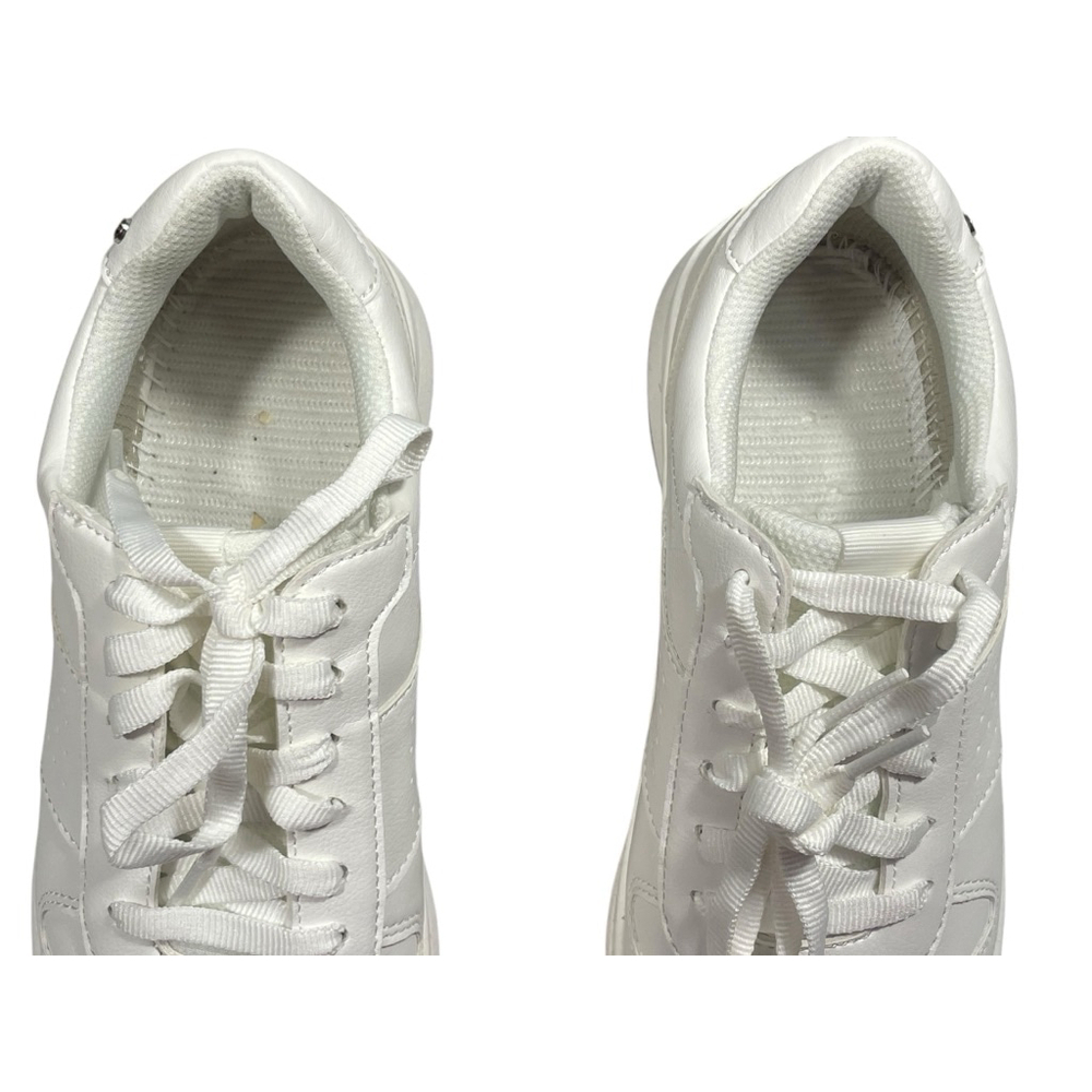 Size 6.5 Dr. Scholl's Savoy White Low Top Casual Lace up sneakers *NO INSERTS** - Picture 5 of 8